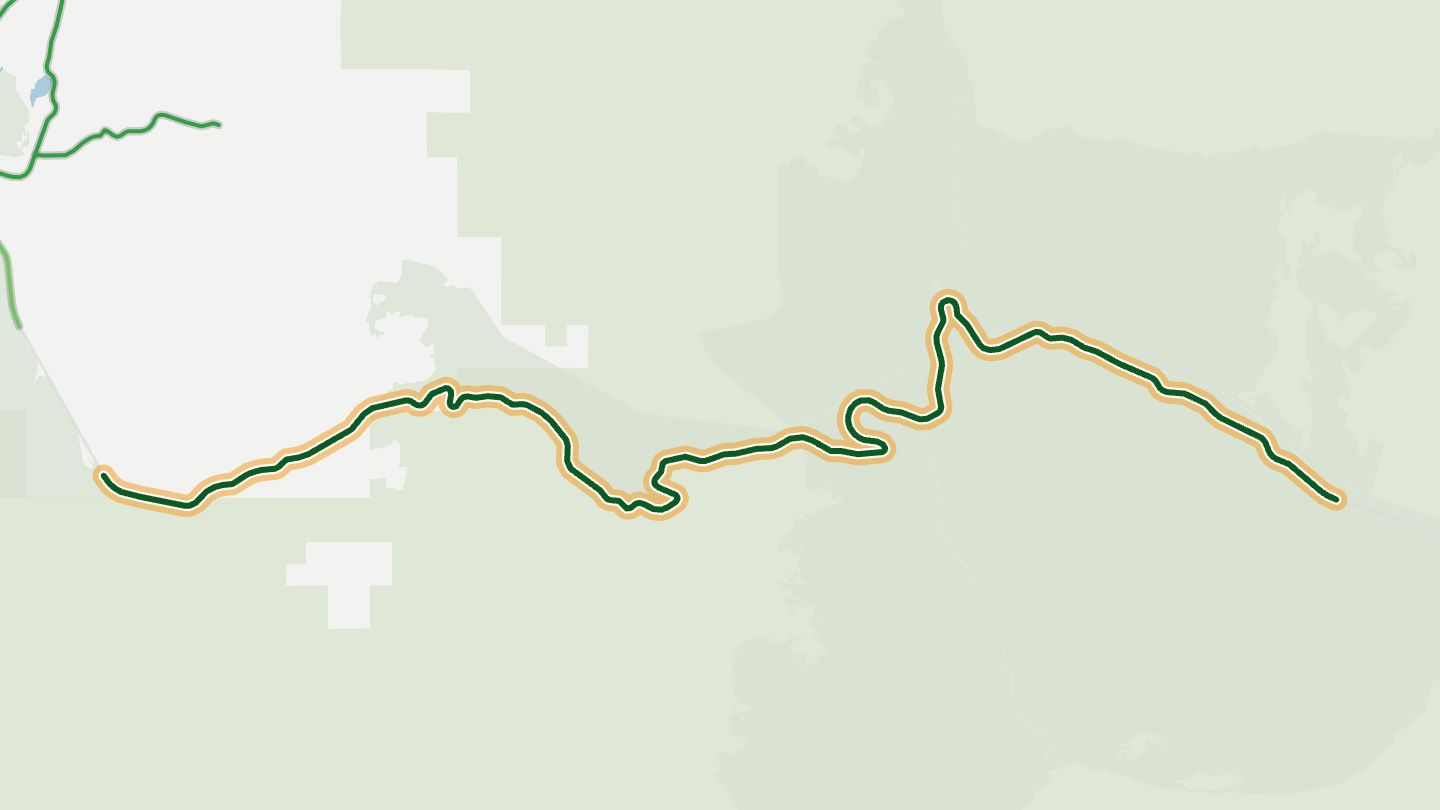 Map of Sherman Pass Highway (SR 20) near Republic, with the road highlighted